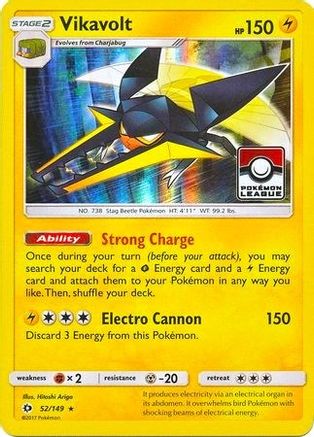 Vikavolt (52/149) (League Promo) [Sun & Moon: Base Set]