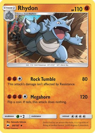 Rhydon (66/147) [Sun & Moon: Burning Shadows]