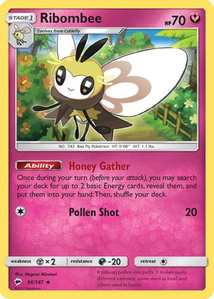 Ribombee (96/147) [Sun & Moon: Burning Shadows]