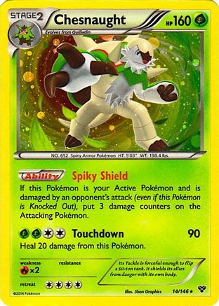 Chesnaught (14/146) (Cosmos Holo) (Blister Exclusive) [XY: Base Set]