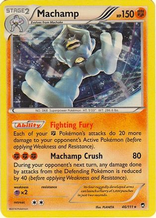 Machamp (46/111) (Cosmos Holo) (Blister Exclusive) [XY: Furious Fists]