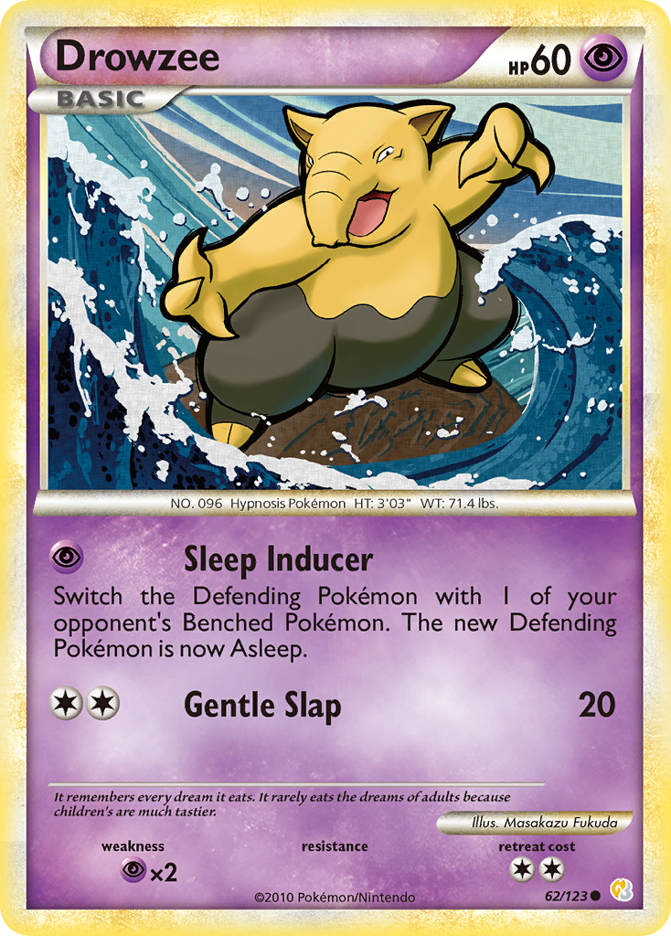 Drowzee (62/123) [HeartGold & SoulSilver: Base Set]