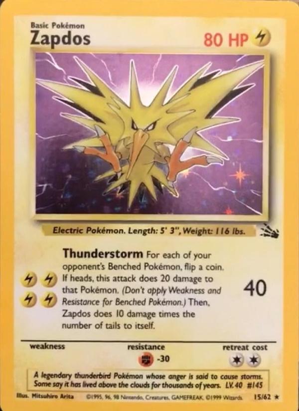 Zapdos (15/62) [Fossil Unlimited]