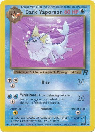 Dark Vaporeon (45/82) [Team Rocket Unlimited]