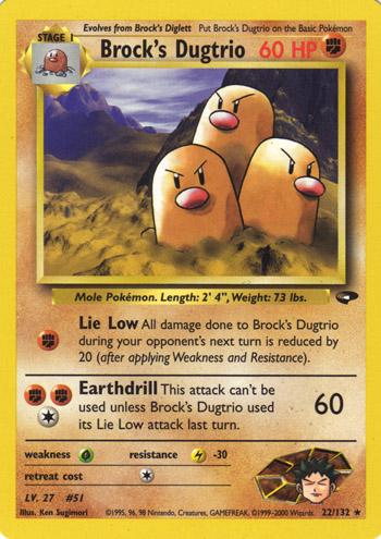 Brock's Dugtrio (22/132) [Gym Challenge Unlimited]