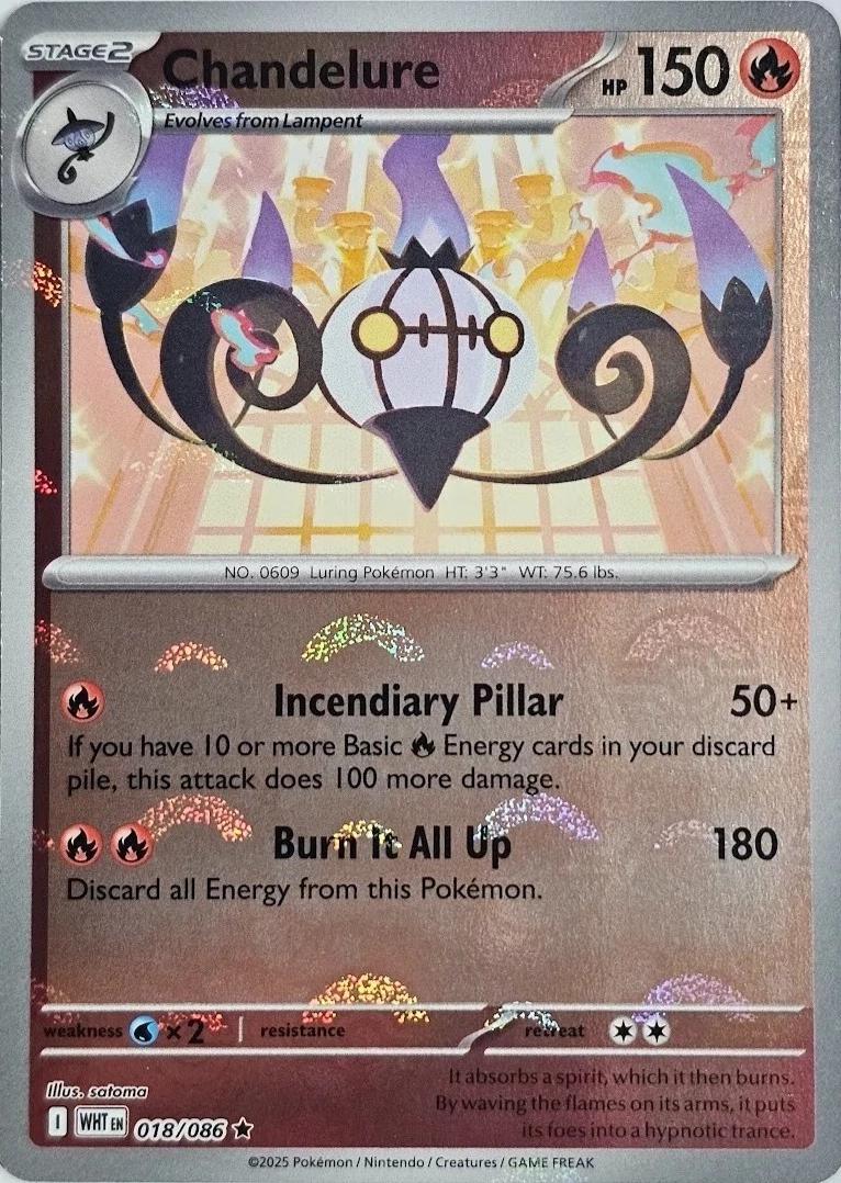 Chandelure (Poke Ball Pattern) 018/086  - Holofoil SV White Flare