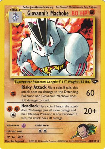 Giovanni's Machoke (42/132) [Gym Challenge Unlimited]