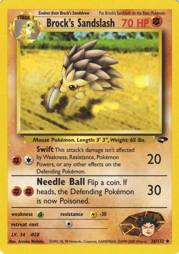 Brock's Sandslash (36/132) [Gym Challenge Unlimited]