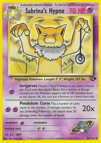 Sabrina's Hypno (56/132) [Gym Challenge Unlimited]