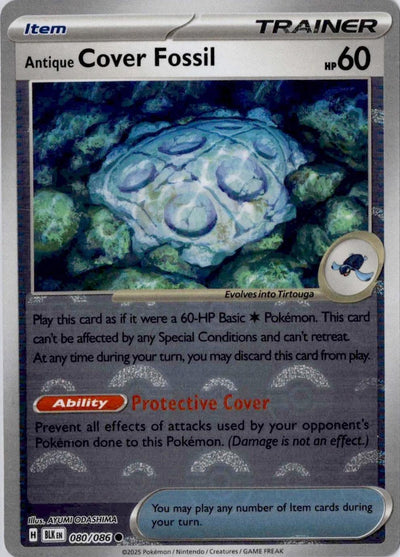 Antique Cover Fossil (Poke Ball Pattern) 080/086  - Holofoil SV Black Bolt