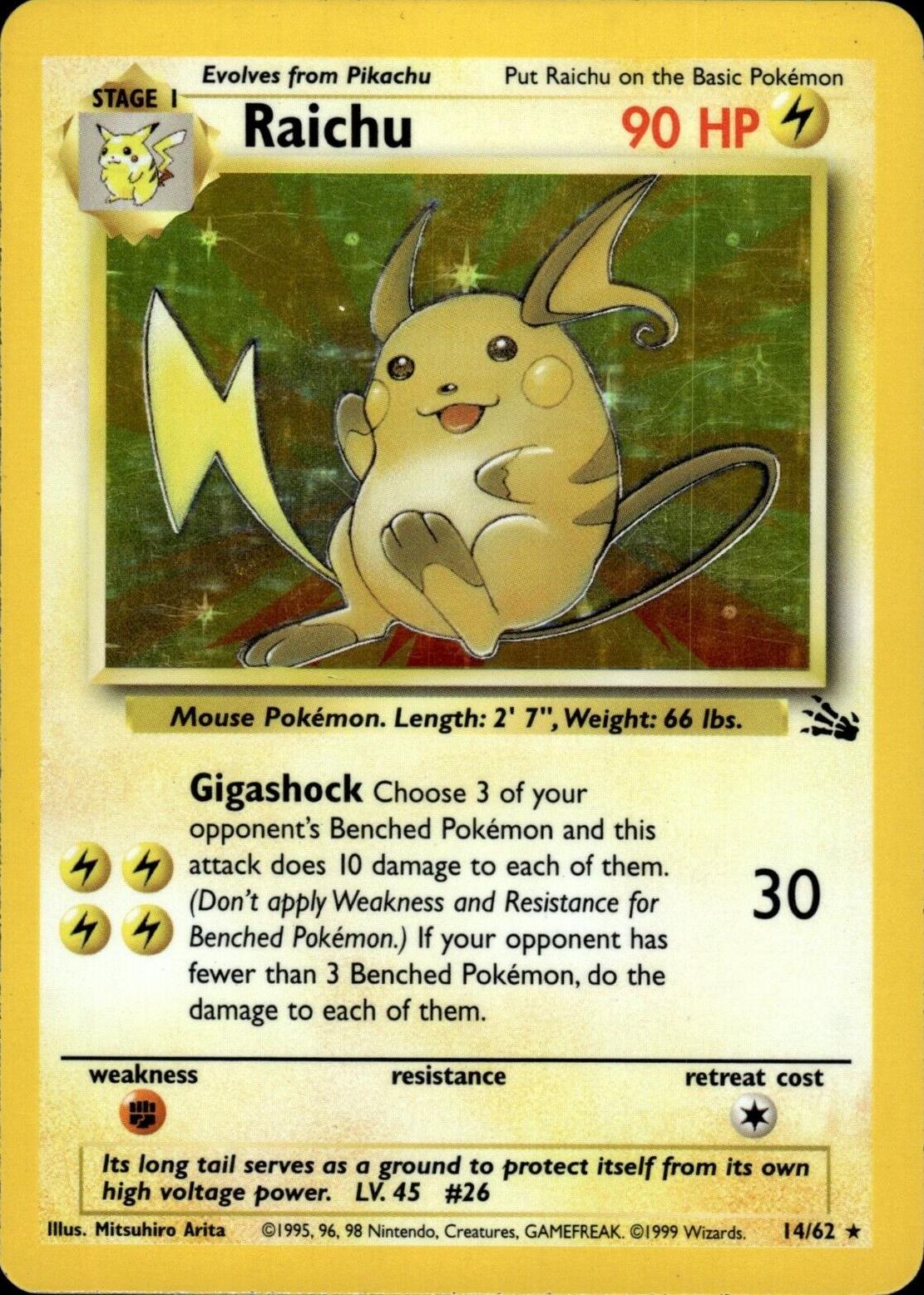 Raichu (14/62) [Fossil Unlimited]