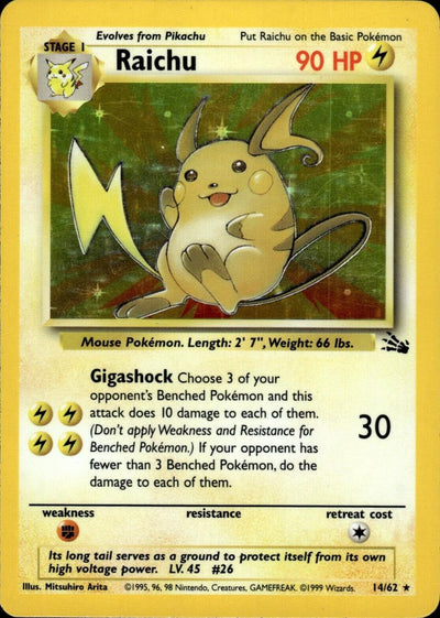 Raichu (14/62) [Fossil Unlimited]