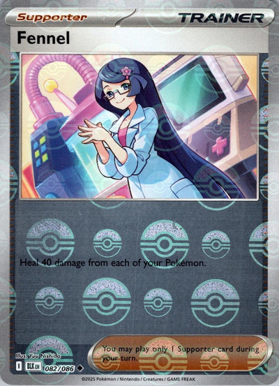 Fennel (Poke Ball Pattern) 082/086  - Holofoil SV Black Bolt
