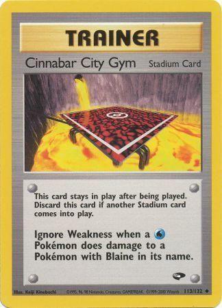 Cinnabar City Gym (113/132) [Gym Challenge Unlimited]