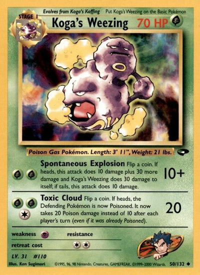 Koga's Weezing (50/132) [Gym Challenge Unlimited]