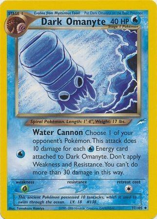 Dark Omanyte (37/105) [Neo Destiny Unlimited]