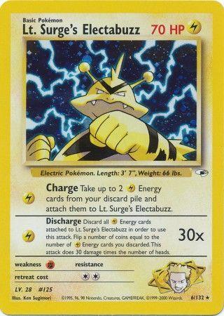 Lt. Surge's Electabuzz (6/132) [Gym Heroes Unlimited]