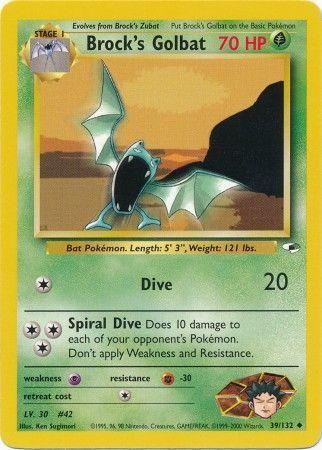 Brock's Golbat (39/132) [Gym Heroes Unlimited]