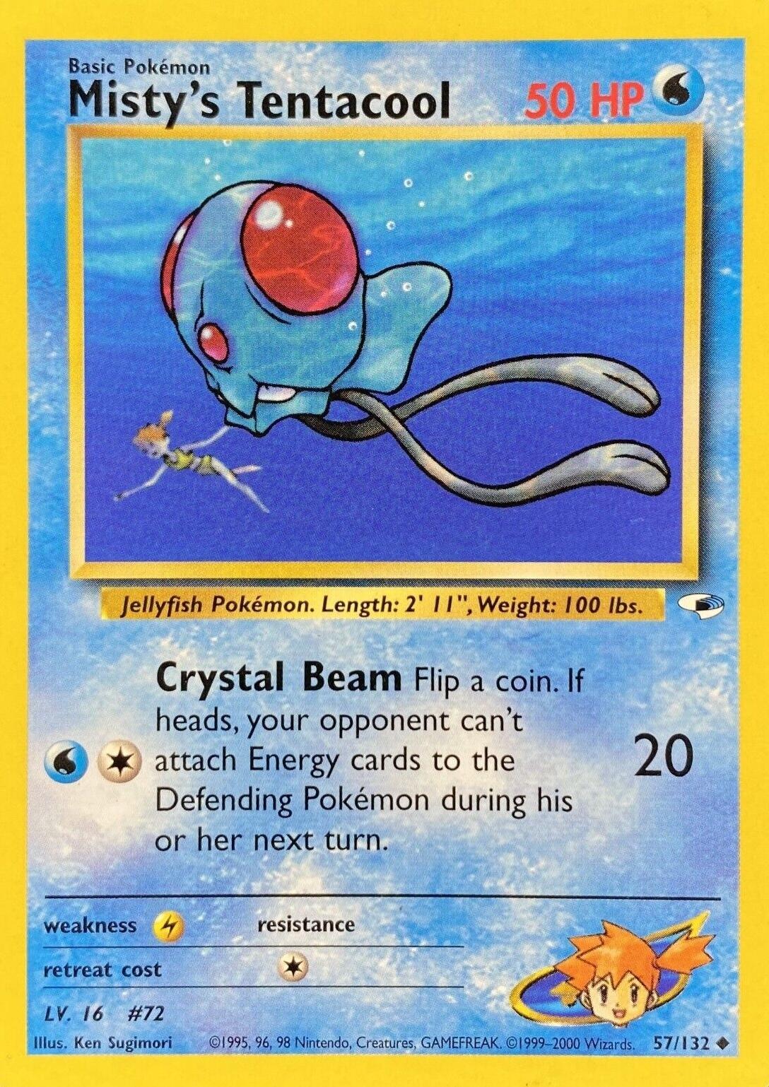 Misty's Tentacool (57/132) [Gym Heroes Unlimited]