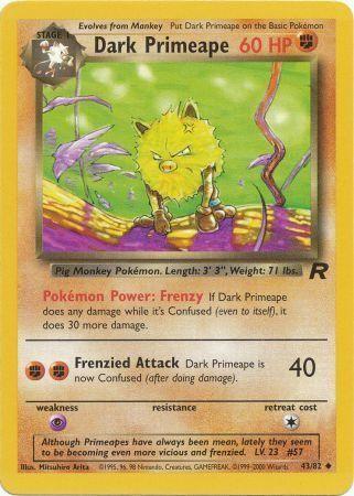 Dark Primeape (43/82) [Team Rocket Unlimited]