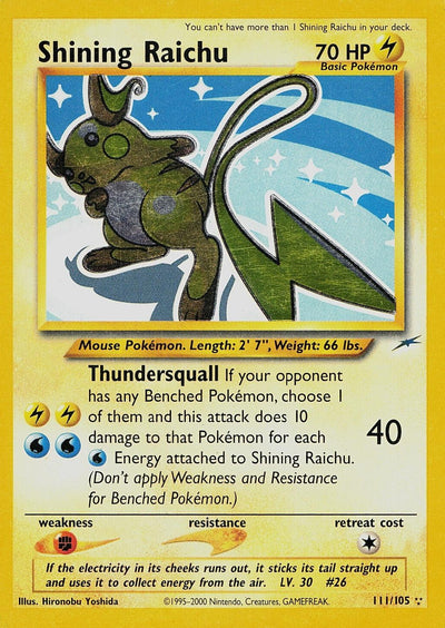 Shining Raichu (111/105) [Neo Destiny Unlimited]