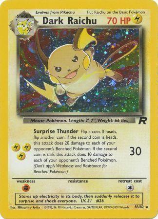 Dark Raichu (83/82) [Team Rocket Unlimited]