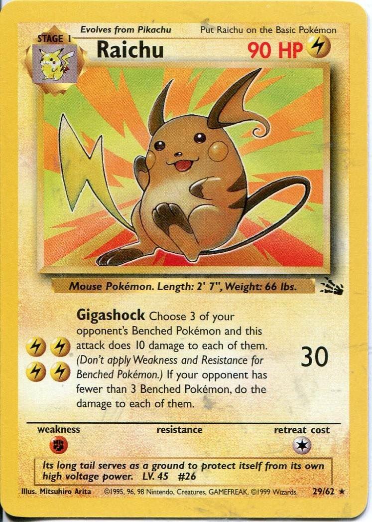 Raichu (29/62) [Fossil Unlimited]