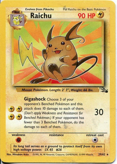 Raichu (29/62) [Fossil Unlimited]