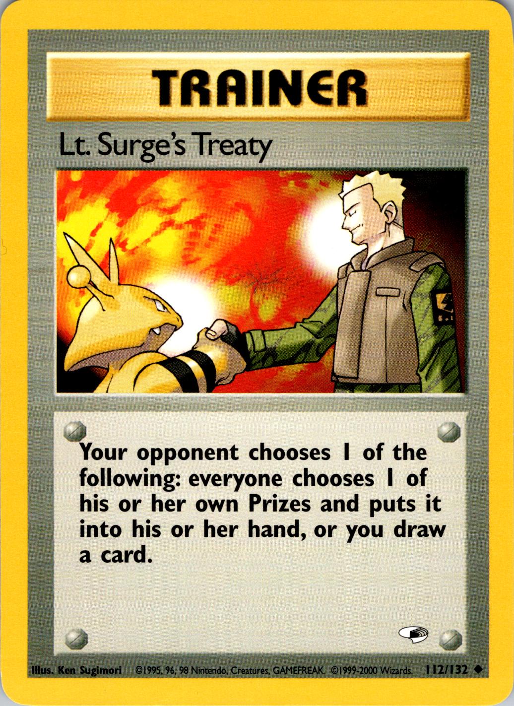 Lt. Surge's Treaty (112/132) [Gym Heroes Unlimited]