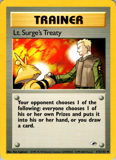 Lt. Surge's Treaty (112/132) [Gym Heroes Unlimited]