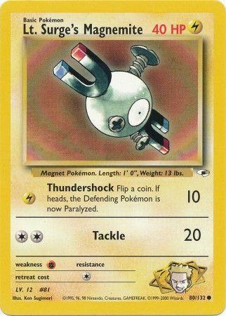 Lt. Surge's Magnemite (80/132) [Gym Heroes Unlimited]