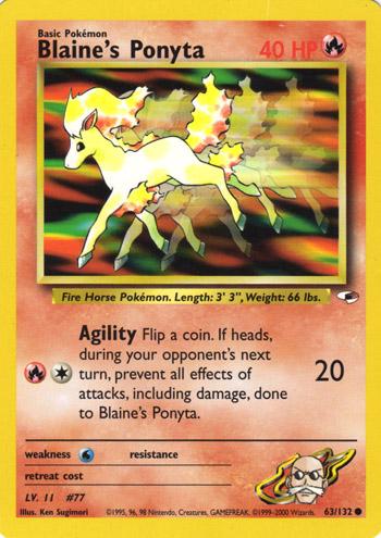 Blaine's Ponyta (63/132) [Gym Heroes Unlimited]