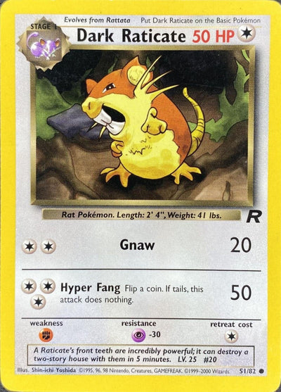 Dark Raticate (51/82) [Team Rocket Unlimited]