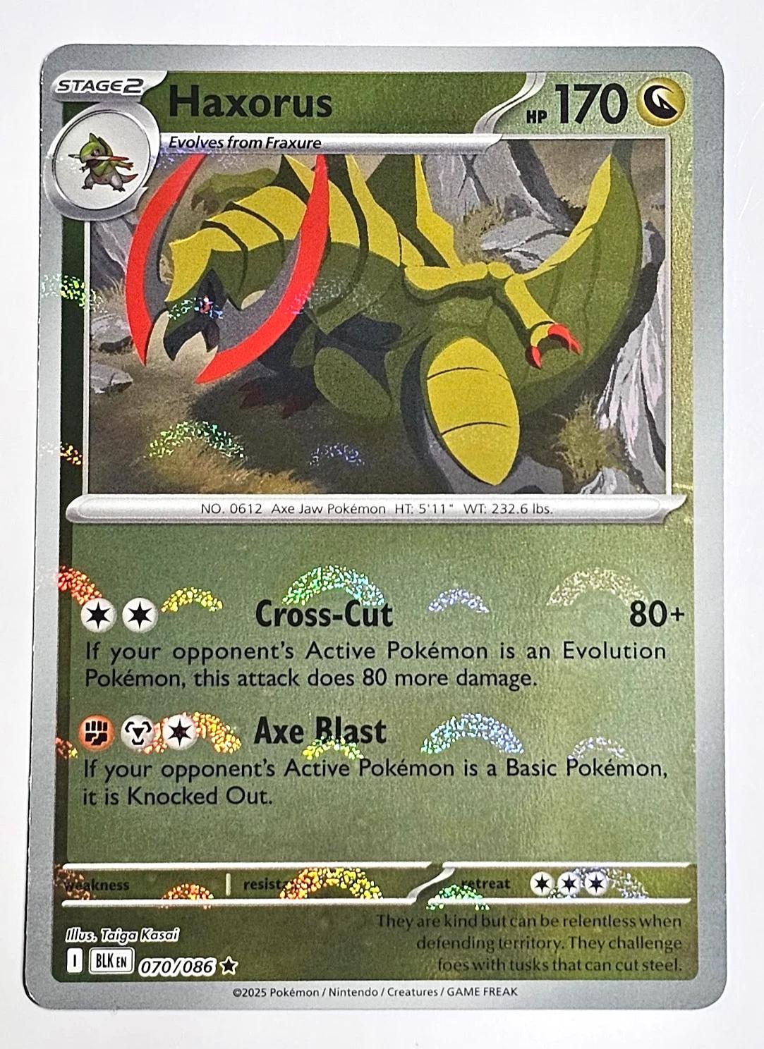 Haxorus (Poke Ball Pattern) 070/086  - Holofoil SV Black Bolt