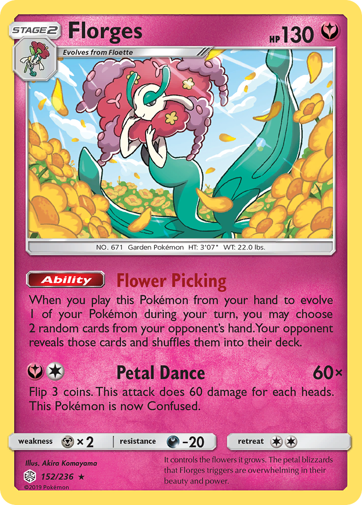 Florges (152/236) [Sun & Moon: Cosmic Eclipse]