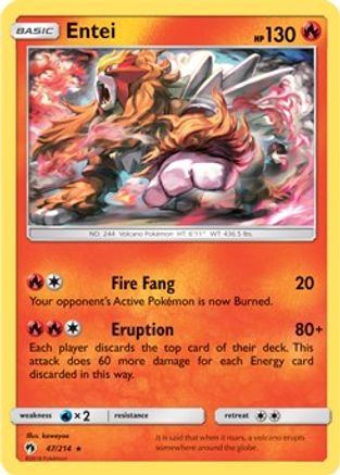 Entei (47/214) (Theme Deck Exclusive) [Sun & Moon: Lost Thunder]