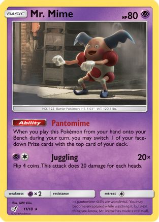 Mr. Mime (11/18) [Sun & Moon: Detective Pikachu]