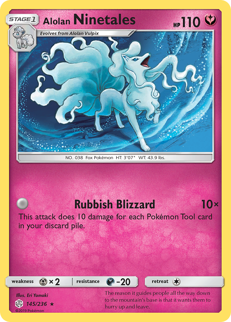 Alolan Ninetales (145/236) [Sun & Moon: Cosmic Eclipse]