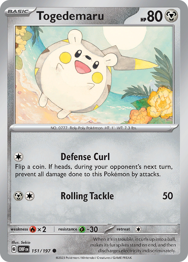 Togedemaru (151/197) [Scarlet & Violet: Obsidian Flames]