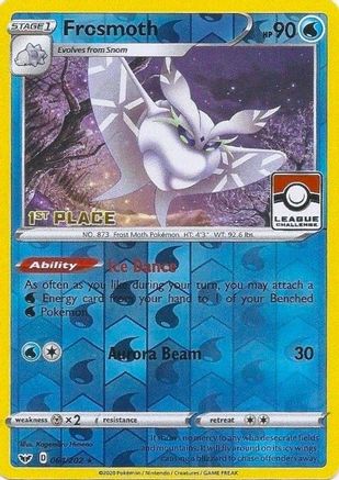 Frosmoth (064/202) (League Promo 1st Place) [Sword & Shield: Base Set]