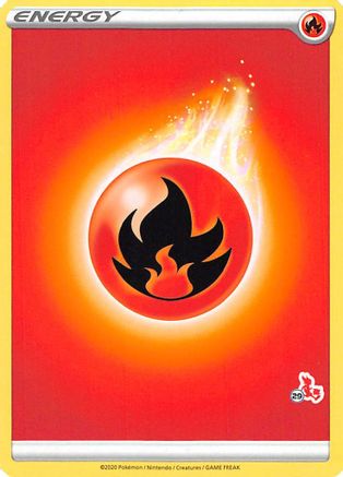 Fire Energy (Cinderace Stamp #29) [Battle Academy 2022]