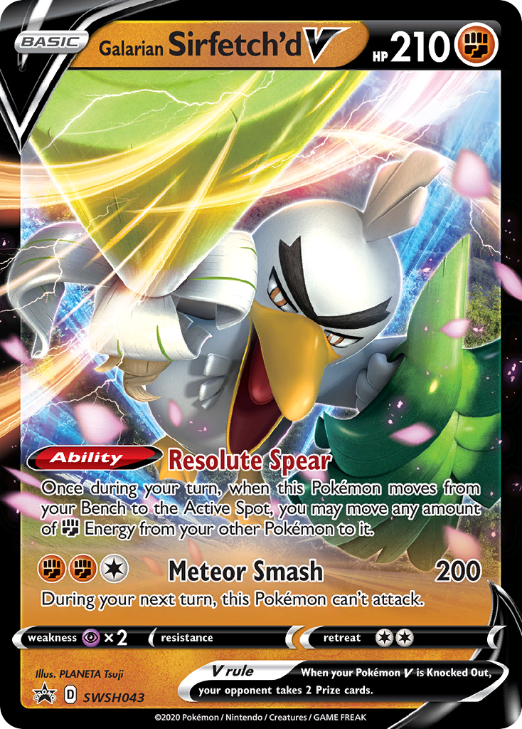 Galarian Sirfetch'd V (SWSH043) [Sword & Shield: Black Star Promos]