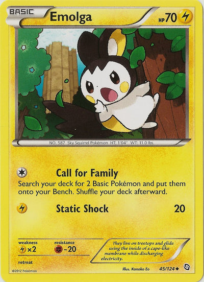 Emolga (45/124) [Black & White: Dragons Exalted]