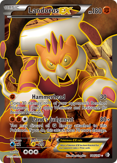 Landorus EX (144/149) [Black & White: Boundaries Crossed]