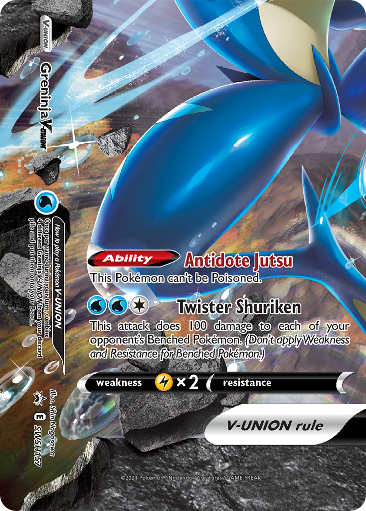 Greninja V-Union (SWSH157) [Sword & Shield: Black Star Promos]