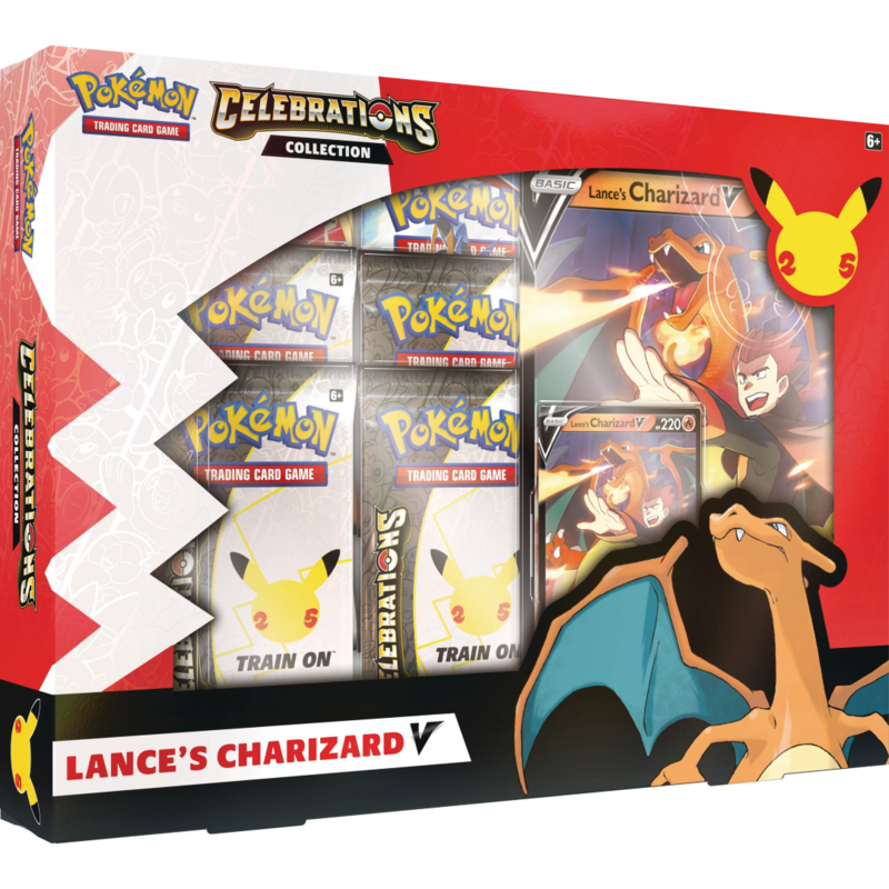 (Box Tear) Pokemon Celebrations: 25th Anniversary - Collection (Lance's Charizard V)