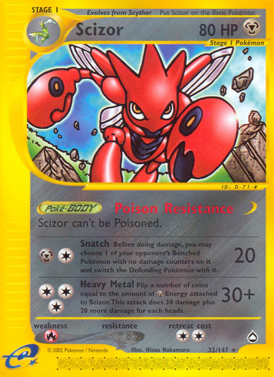 Scizor (32/147) [Aquapolis]