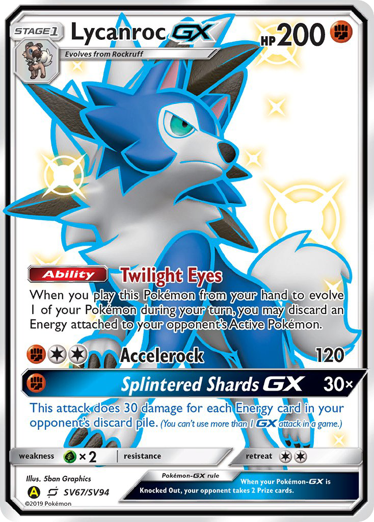 Lycanroc GX (SV67/SV94) [Sun & Moon: Hidden Fates - Shiny Vault]