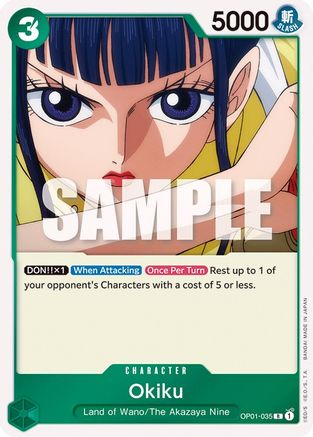 Okiku (OP01-035) - Romance Dawn Foil