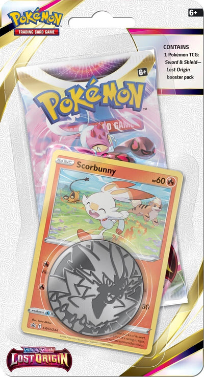 Pokemon Sword & Shield: Lost Origin - Single Pack Blister (Scorbunny)